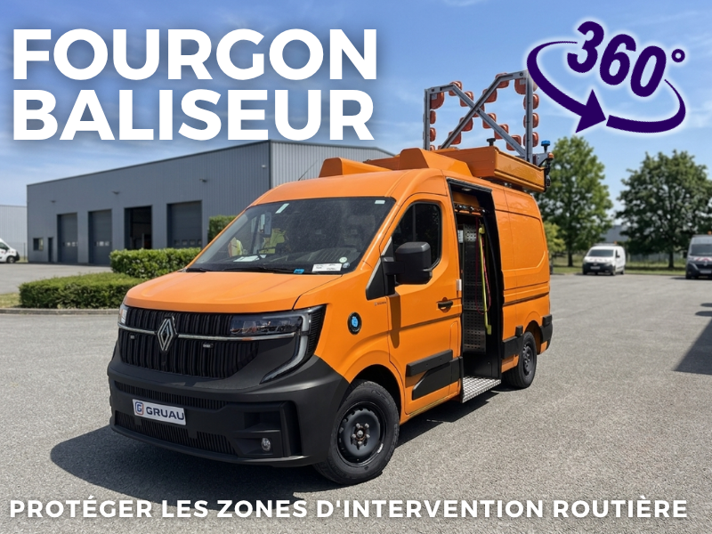 Fourgon baliseur routes