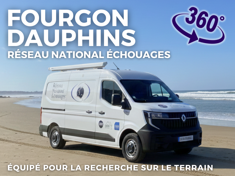 Fourgon étude dauphins - Université La Rochelle